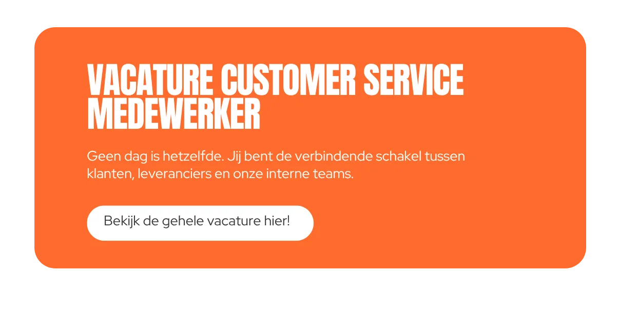 Vacature Customer Service Medewerker